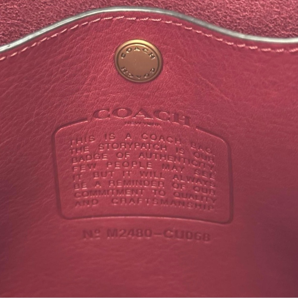 ❤️COACH Brooklyn 28 Bag in Ruby Red❤️ - Picture 7 of 11